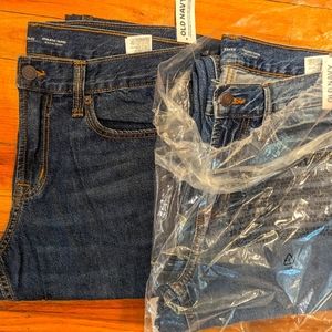 Men's old navy athletic taper jeans (2 pairs NWT)